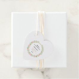 ありがとう ピンクのバラ & ワタスゲ フェイバータグ