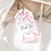 ありがとう ピンクのリボン ギフトタグ