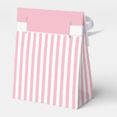 ありがとう – ピンクシンプルのストライプ フェイバーボックス (裏面サイド)