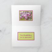 ありがとう/ピンクソーサーマグノリア カード (内部)