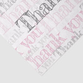 ありがとう，ピンク，白と灰色のティッシュペーパー 薄葉紙 (詳細)