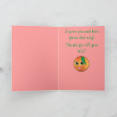 ありがとう ピーチでいてくれて! サンキューカード (内部)