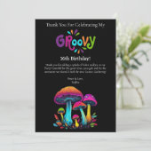 ありがとう - ファンキーでサイケデリックなカラフルなキノコ - 招待状 (スタンド正面)