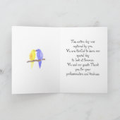 ありがとう フォトグラファー ウェディング サンキューカード (内部)