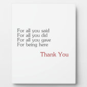 ありがとう フォトプラーク (正面)