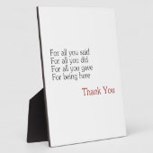 ありがとう フォトプラーク (側面)