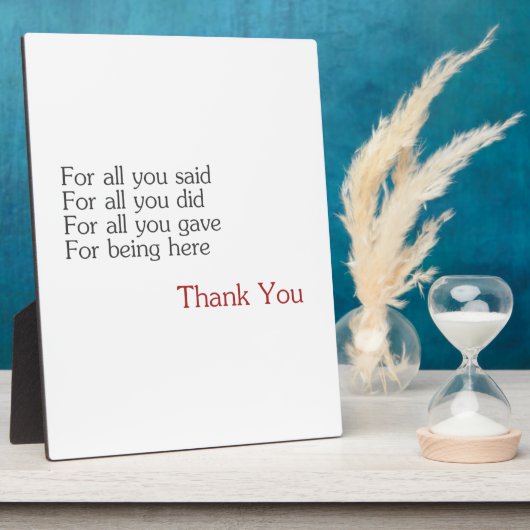 ありがとう フォトプラーク (側面)