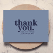 ありがとう フラットカード | ミニマル ブルーとネイビー サンキューカード