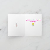 ありがとう フラワーガール サンキューカード (内部)