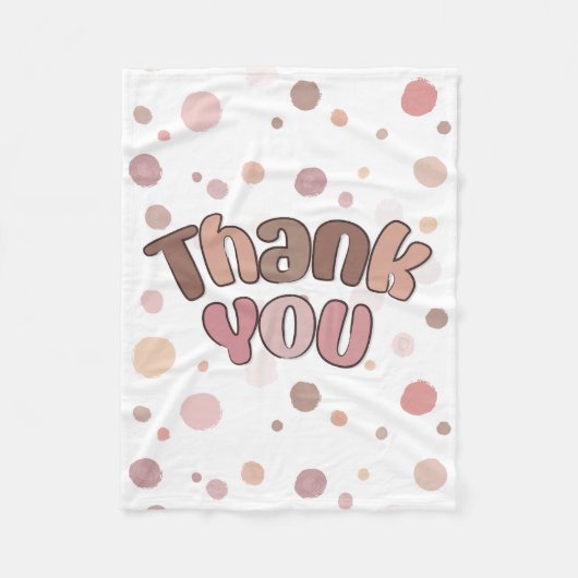 ありがとう フリースブランケット (正面)