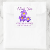 ありがとう、ブライダルシャワーフラワーシール スクエアシール (バッグ)