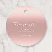 ありがとう ブライダルシャワー スウィート 16 オンブレ ブラッシュ フェイバータグ (正面)