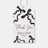 ありがとう ブラックリボン ギフトタグ (正面)