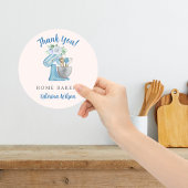 ありがとう ブルーフラワー ミキサー ラウンドシール