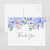 ありがとう ブルー ポストカード (正面/裏面)