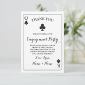 ありがとう プレイカード キング クイーン エース クラブ 招待状 (スタンド正面)