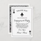 ありがとう プレイカード キング クイーン エース クラブ 招待状 (正面/裏面)