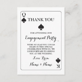 ありがとう プレイカード キング クイーン エース of スペード 招待状