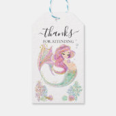 ありがとう ベイビーシャワー マーメイド ギフトタグ (裏面)