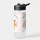 ありがとう ベビーシャワー ベビー ハイランドコー カルーフ   ウォーターボトル (左面)