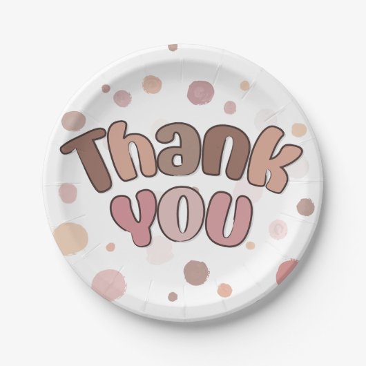 ありがとう ペーパープレート (正面)