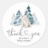 ありがとう、ホッキョクグマ ラウンドシール (正面)