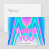 ありがとう ホログラム イリデセント Y2K ポストカード (正面/裏面)