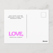 ありがとう ホログラム イリデセント Y2K ポストカード (裏面)