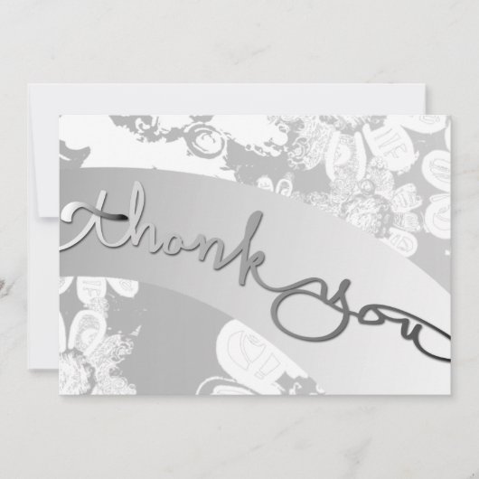 「ありがとう!」 ホワイトフローラ(&G) サンキューカード (正面)