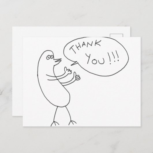 ありがとう!!! ポストカード (正面/裏面)
