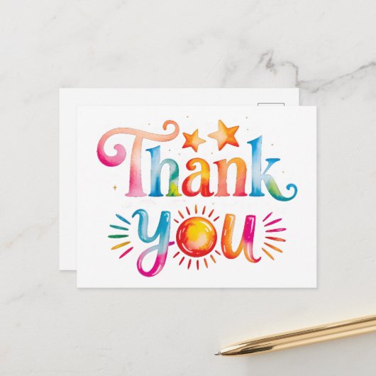 ありがとう ポストカード (正面/裏面インサイチュ)