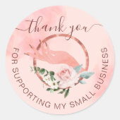 ありがとう マニキュア ハンド ネイル サロン 小規模事業 ラウンドシール (正面)