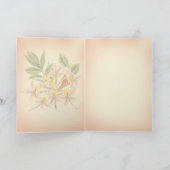 ありがとう、ママピンクシャクシャクナゲフローラ カード (内部)