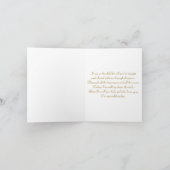 ありがとう ママ、ウェディング。スズラン（白い鈴蘭の花）。 サンキューカード (内部)