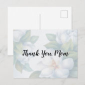 ありがとう ママ 色褪せた白いハナミズキの花 ポストカード (正面/裏面)