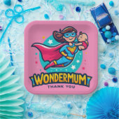 ありがとう ママ！Tシャツ ペーパープレート (パーティー)