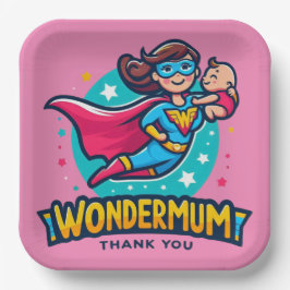 ありがとう ママ！Tシャツ ペーパープレート