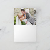 ありがとう ミニ スポット コンフェッティ ゴールド ミント 折り畳まれて サンキューカード (内部)