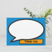 ありがとう メッセージ スピーチ バブル ファン レトロ 招待状 (スタンド正面)