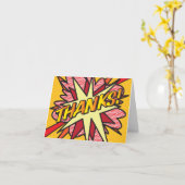 ありがとう!モダンなタイポグラフィ カード (黄色い花)