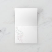 ありがとう | モダンな水彩画 ユーカリの葉 サンキューカード (内部)