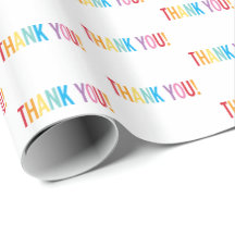 ありがとう モダン カラフル レインボー タイプ パターン