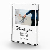 ありがとう モダン シンプル ウェディング カップル 名前 メッセージ フォトブロック (右)