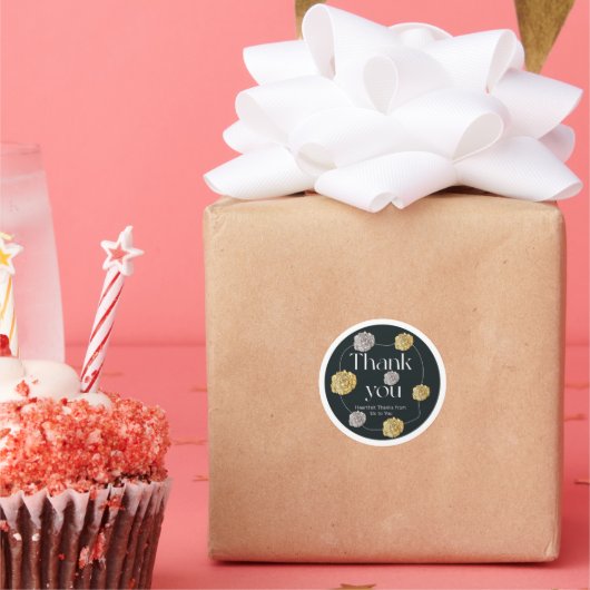 ありがとう ラウンドシール (パーティー)