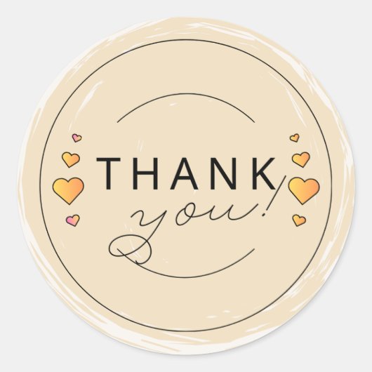 ありがとう ラウンドシール (正面)