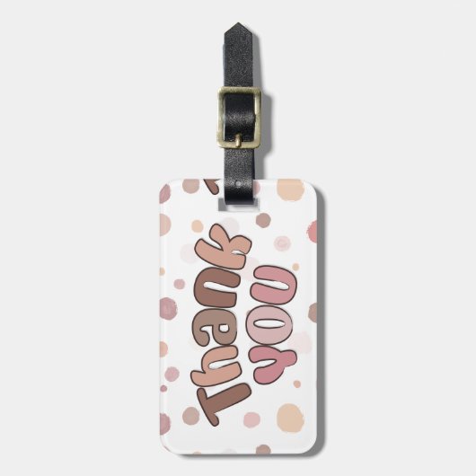 ありがとう ラゲッジタグ (正面縦)