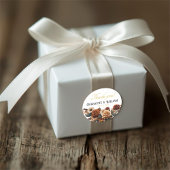 ありがとう！ラスティック フローラル ウェディング ラウンドシール