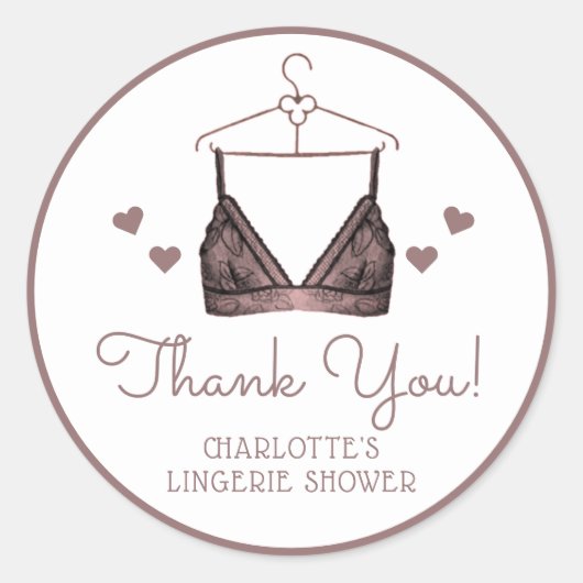 ありがとう ラック ウォーターカラー 下着 ブライダルシャワー ラウンドシール (正面)