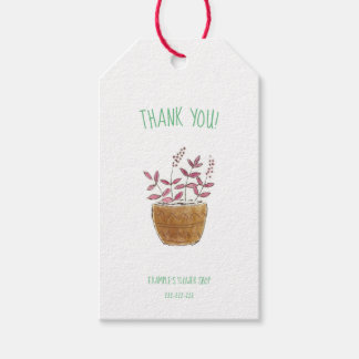 ありがとう!ラベルフローリスト花屋 ギフトタグ