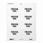 ありがとう ラベル (フルシート)